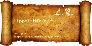 Lippai Móric névjegykártya